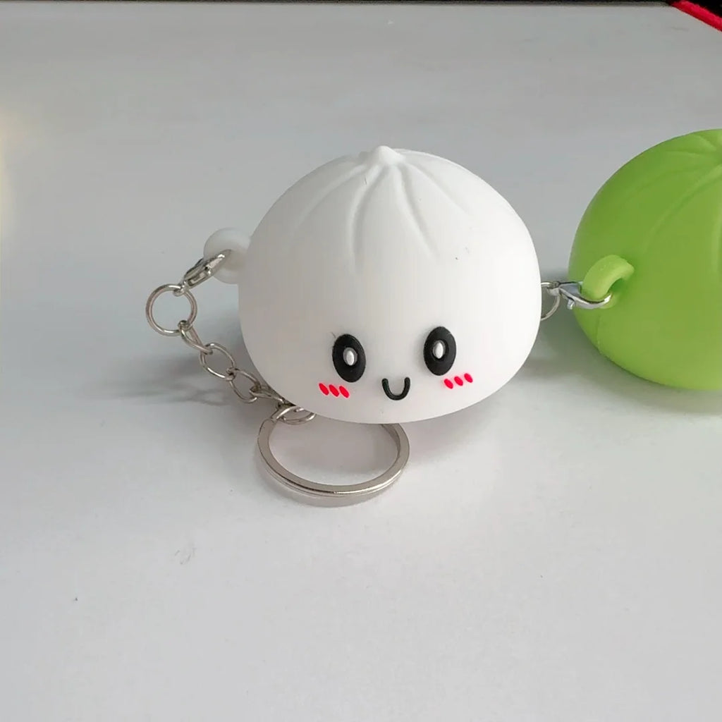 Squishy Dumpling LED | Kawaii Stress Relief Toy & Keychain